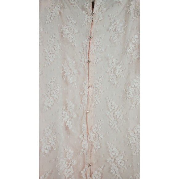 VTG Barbara Chodos Michael Marcella Dress WMNS Sz 12 Drop Waist Flapper Lace 80s - Picture 9 of 12